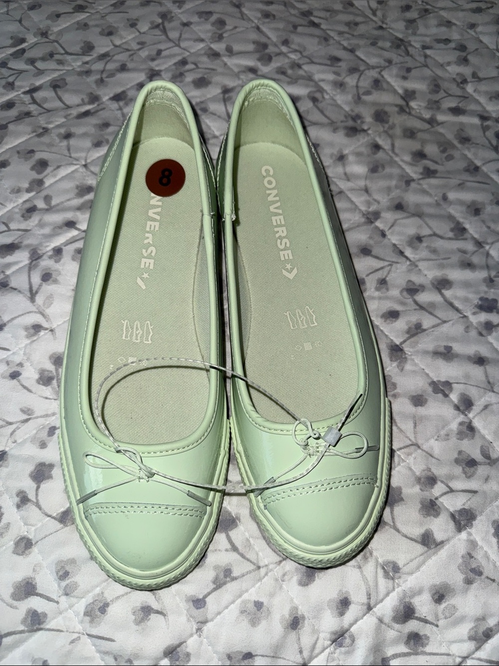 Converse Mint Green Slip-On Ballet Flats
